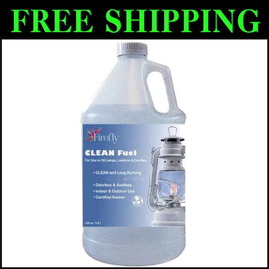 Premium 1-Gallon Kosher Lamp Oil - Smokeless and Safe for Indoor/Outdoor Lamps