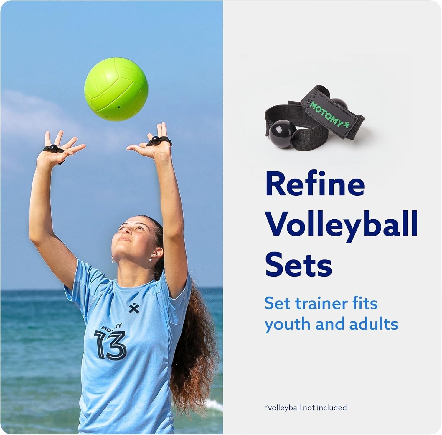 Durable Volleyball Training Equipment with Adjustable Belt & Long Elastic Cord