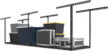 Load image into Gallery viewer, Adjustable Overhead Garage Storage Rack - Metal, 400lbs Capacity, Easy Install