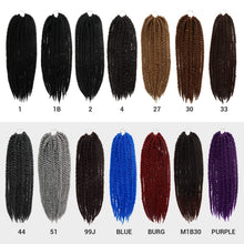 Load image into Gallery viewer, Tangle-Free Jumbo Senegalese Twist Braid Hair, 24 Inch Burgundy - 6 Pack Bundle