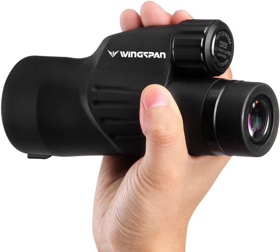 Durable 12X50 Monocular with Single Hand Focus - Perfect for Outdoor Adventures
