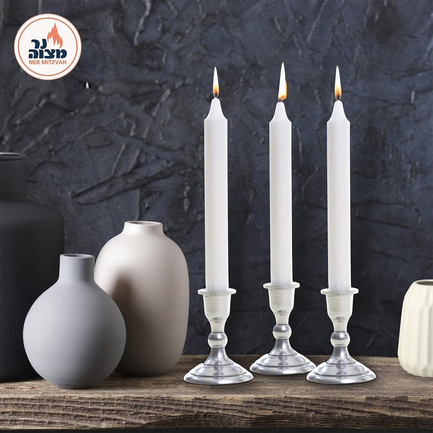 72 Classic White 6-Inch Taper Candles – Dripless & Smokeless for Any Occasion
