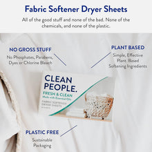 Load image into Gallery viewer, Eco-Friendly Plant-Based Fabric Softener Sheets - 360 Count - Fresh Spring Scent