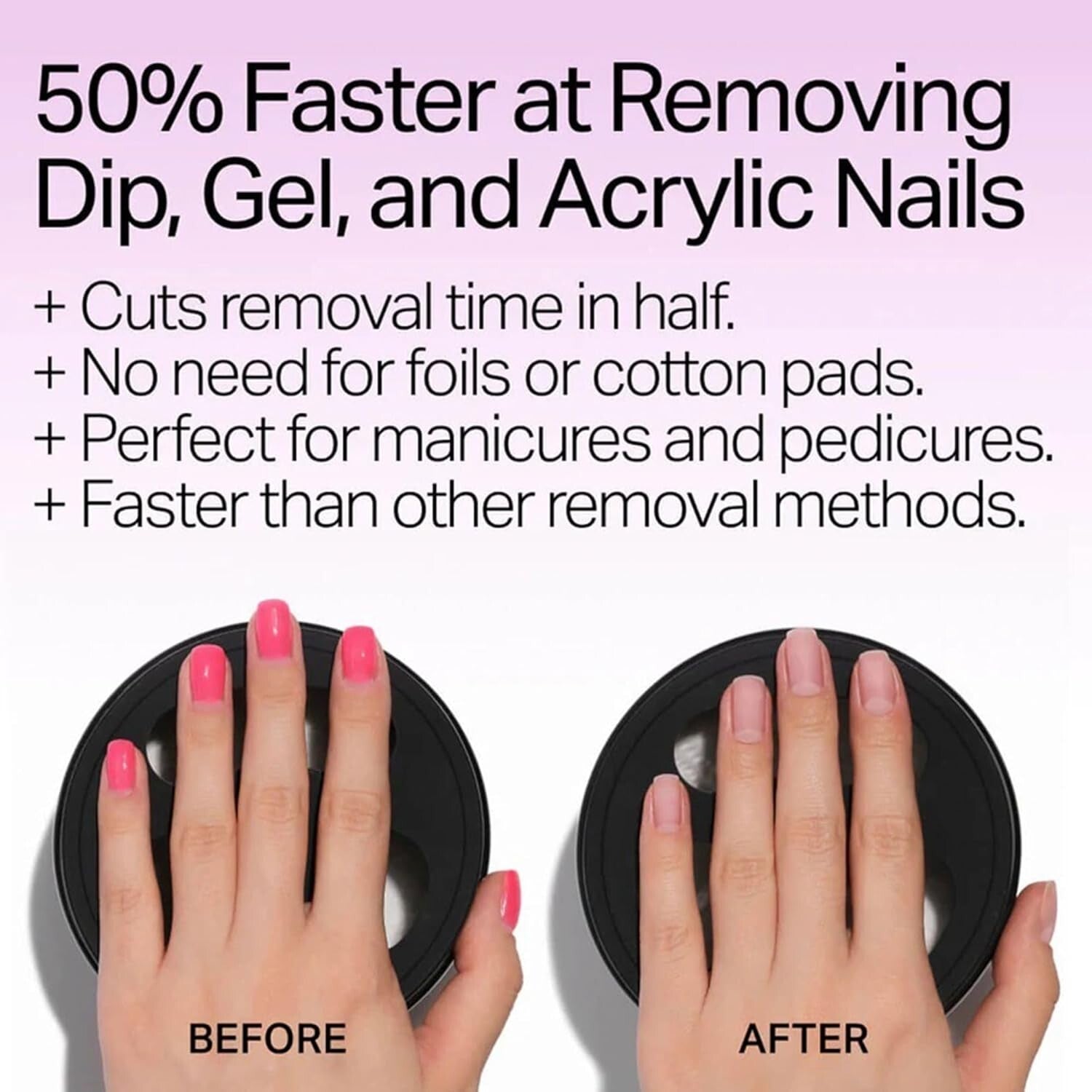Magically Fast Nail Remover Bowl - Effortless Dip Powder and Gel Polish Removal