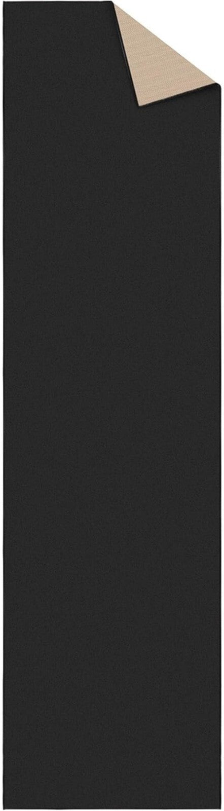 2'7" x 9'10" Non-Slip Solid Black Hallway Runner Rug - Durable & Pet Friendly