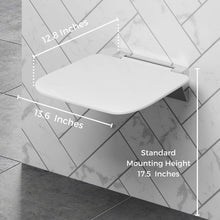 Load image into Gallery viewer, Compact &amp; Modern Shower Bench - Fold Down Shower Seat with 350lbs Capacity