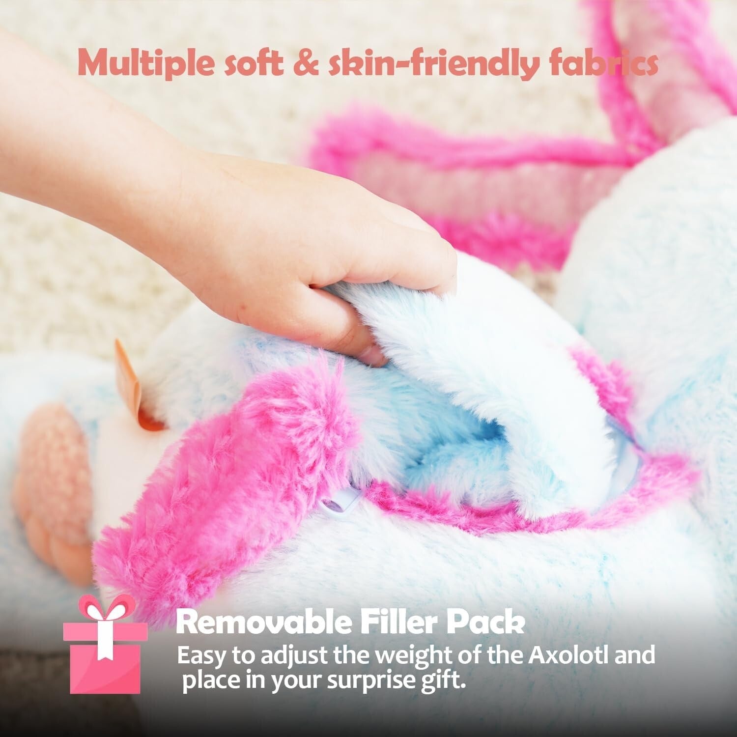 4.5 lbs Weighted Stuffed Animal - Blue Plush for Sensory Needs & Anxiety Relief