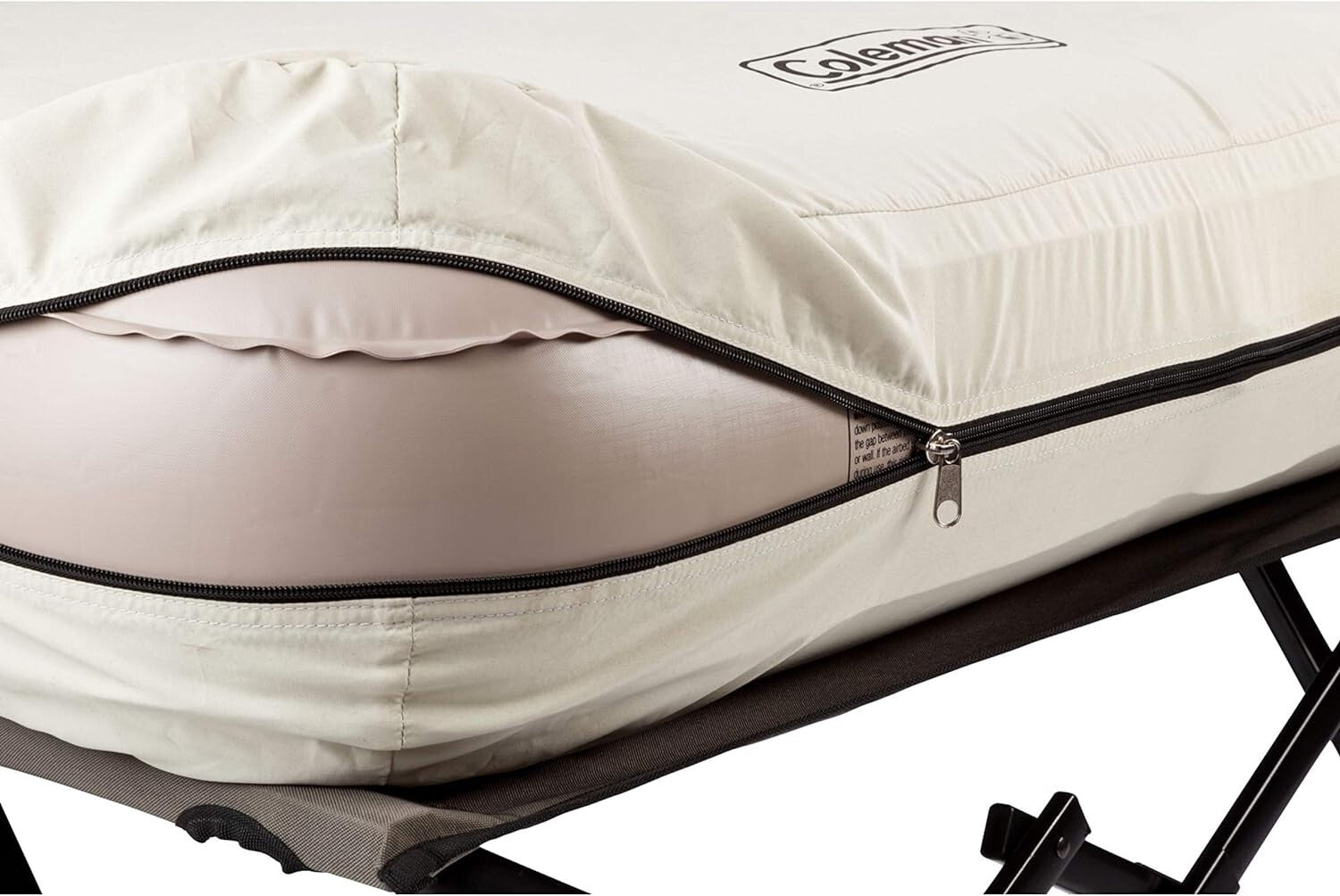 Durable Camping Cot & Inflatable Queen Mattress with Pump for Stress-Free Sleep