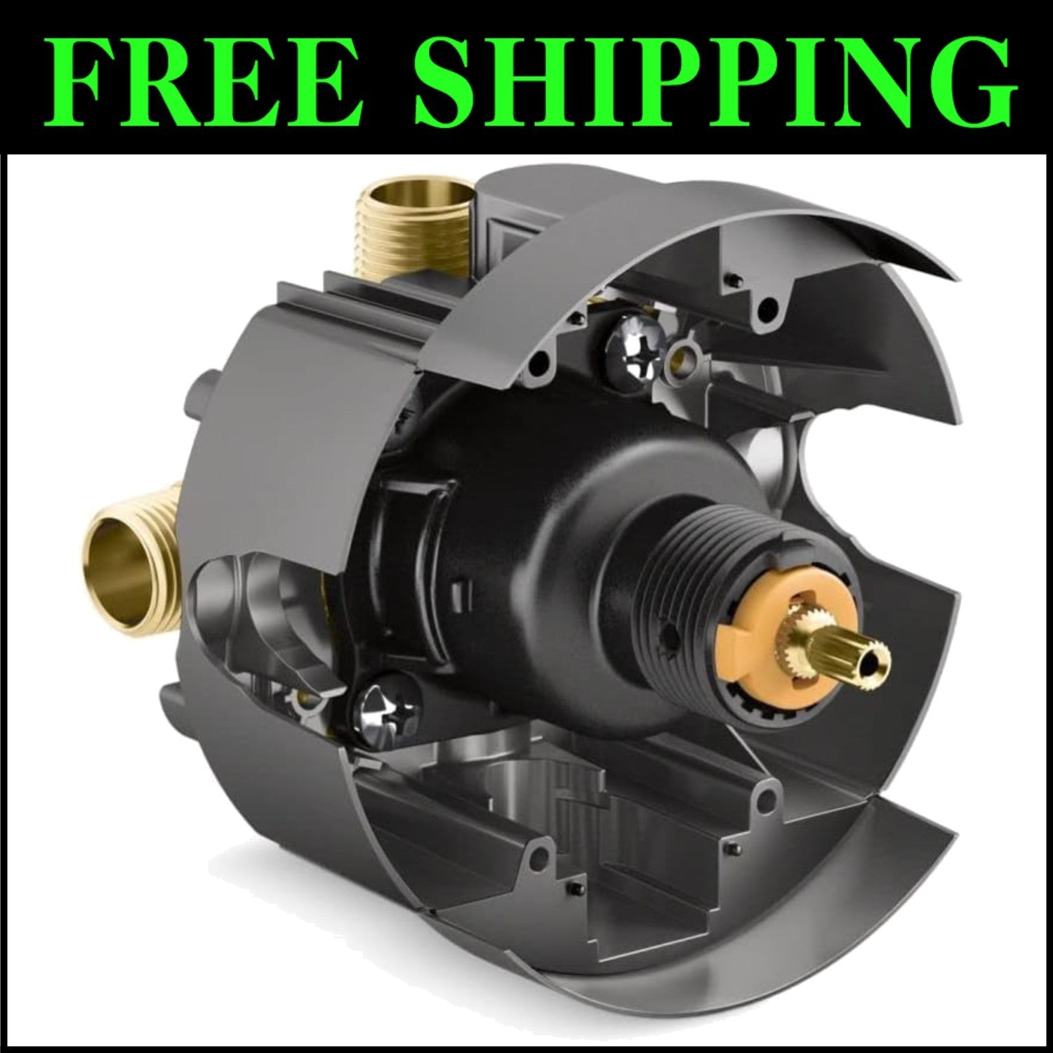 Durable Shower Valve Body & Cartridge Kit for Effortless Temperature Control