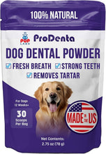 Load image into Gallery viewer, ProDenta Dental Care Powder for Dogs - Tartar Remover &amp; Gum Health Support