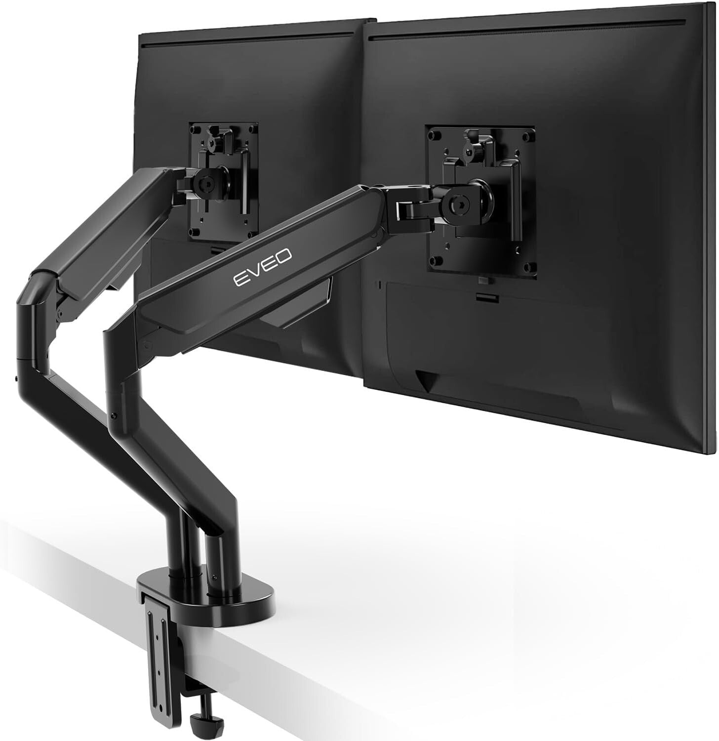 Alloy Steel Dual Monitor Mount with 360° Flexibility - Fits 14" to 35" Displays