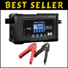 Load image into Gallery viewer, Versatile 12V/24V Battery Charger with 3 Adjustable Gears and Safety Features