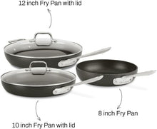 Load image into Gallery viewer, Induction Compatible Nonstick Fry Pans - HA1 Hard Anodized 5-Piece Collection
