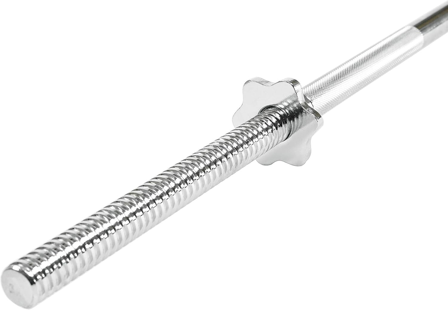 Alloy Steel 60-Inch Barbell with Threaded Grip for Weightlifting Excellence