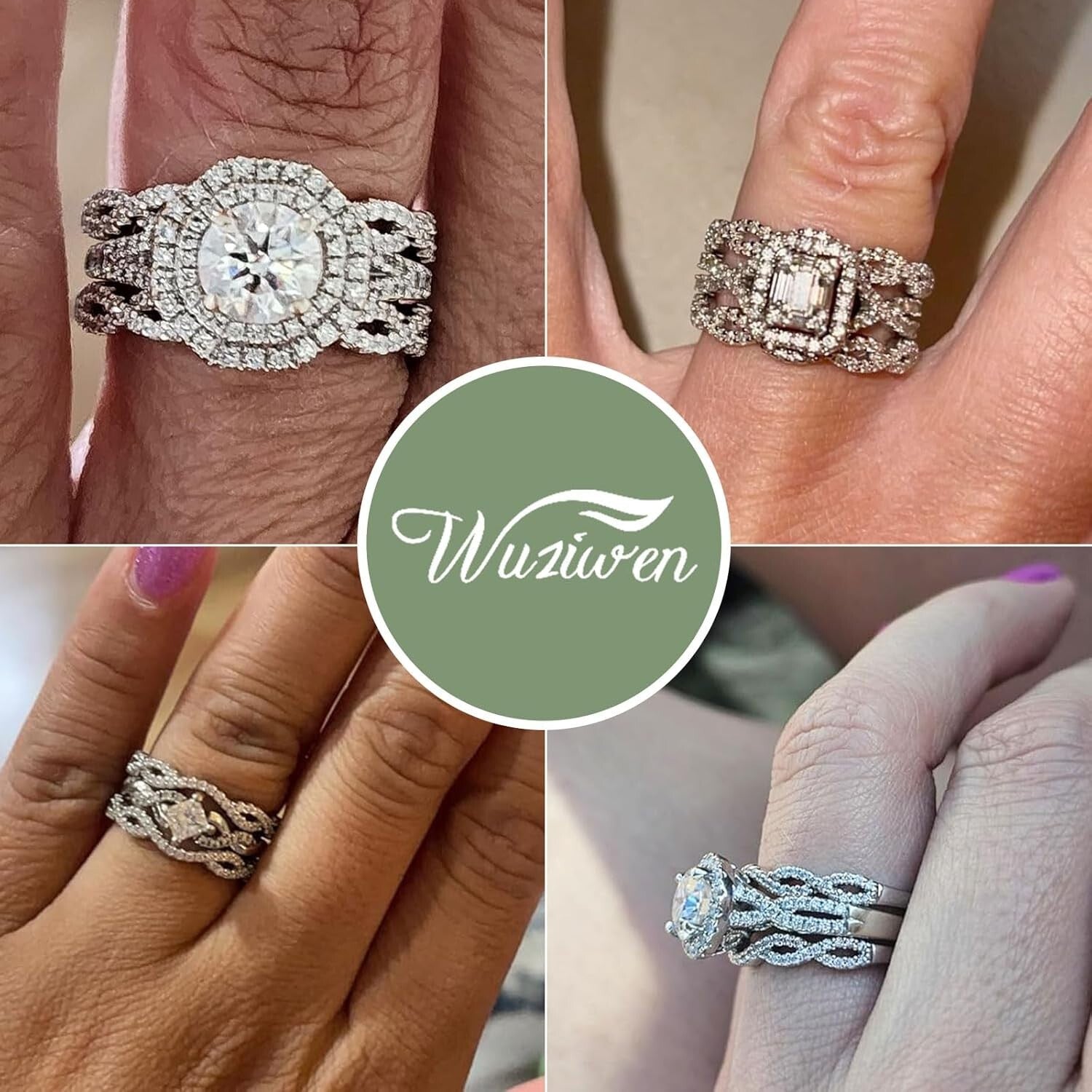 Luxury Sterling Silver Infinity Ring Guard Enhancer - Size 6, Gift Box Included