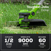 Load image into Gallery viewer, Effortless Grass Trimming with 40V 13-Inch Cordless Edger - 90° Pivoting Head