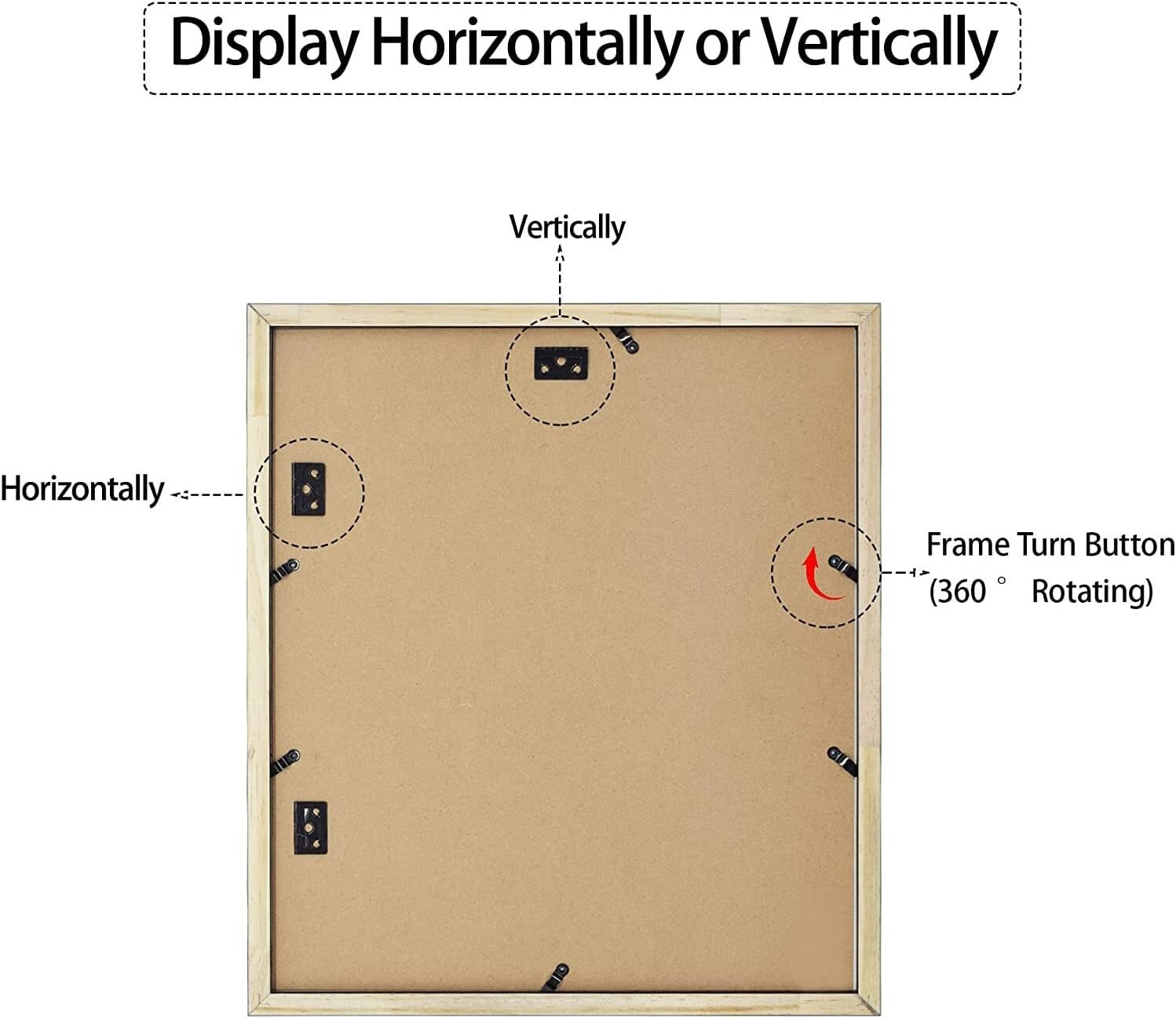 Chic Matted Black Wood Collage Picture Frame for 7 Photos, 13.7x15.7 Size