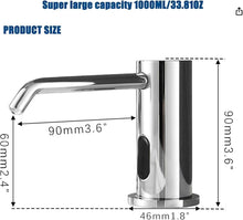 Load image into Gallery viewer, Sleek Touchless Soap Dispenser - High Capacity Brass Design for Hygienic Spaces