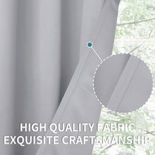 Load image into Gallery viewer, Blackout Room Darkening Drapes 52 x 72 Inches - Grommet &amp; Thermal Insulation Set