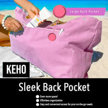 Load image into Gallery viewer, Stylish Waterproof Beach Bag with Pockets - Eco-Friendly Vegan Leather