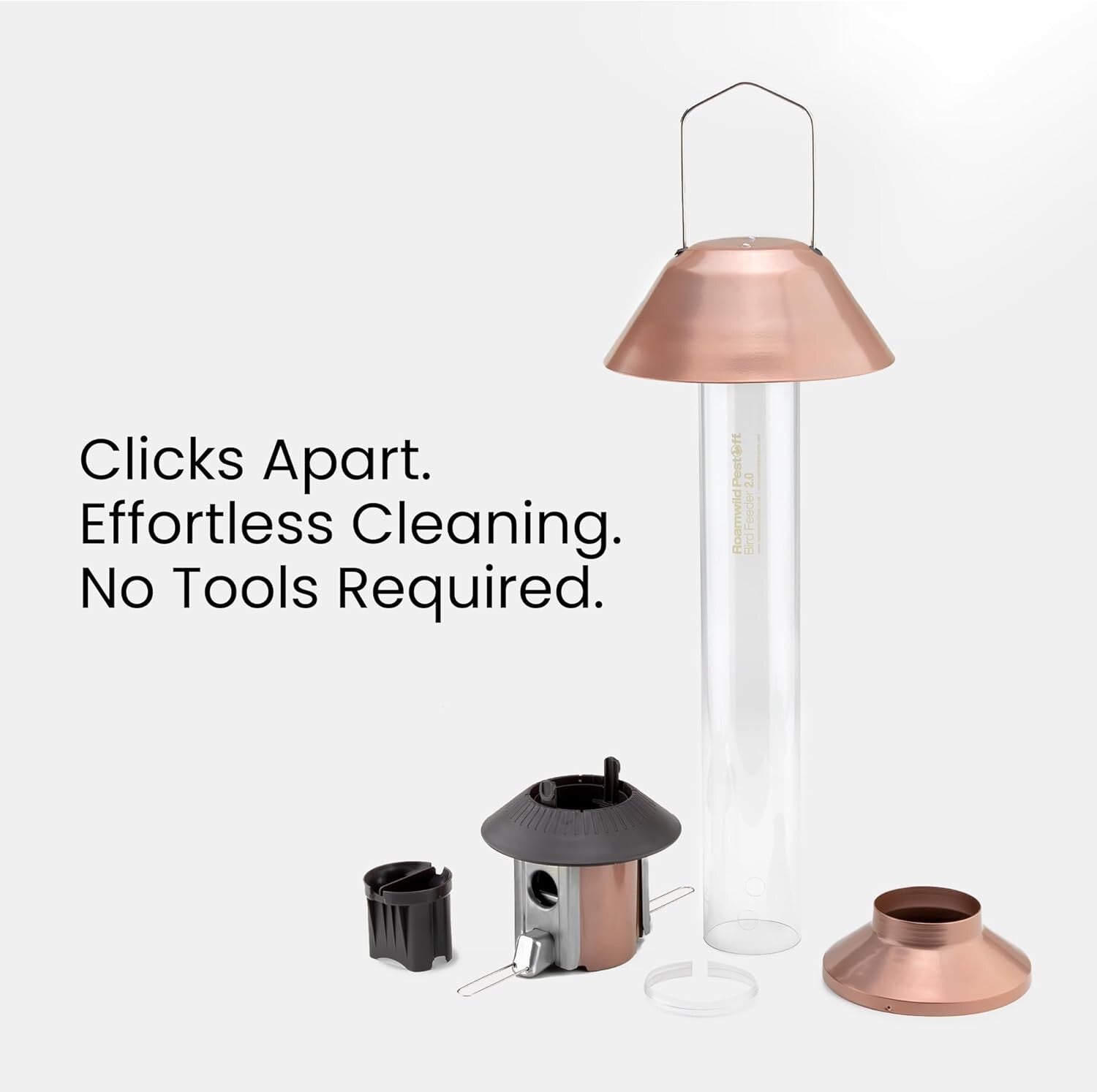 Weatherproof Antique Copper Wild Bird Feeder – Indestructible 4lb Capacity