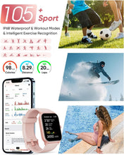 Load image into Gallery viewer, Waterproof Smartwatch for Women: 24/7 Health Monitoring &amp; Long Battery Life