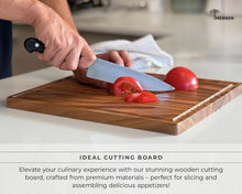 Load image into Gallery viewer, 15"x12" Reversible Walnut Cutting Board with Juice Groove - Ideal for BBQ &amp; Prep