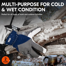 Load image into Gallery viewer, Ergonomic Winter Work Gloves - Thinsulate Insulated Leather, Touchscreen Ready