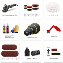 Load image into Gallery viewer, Heavy-Duty 7 Inch Rotary Polisher with 1200W Motor &amp; Multipurpose Polishing Pads