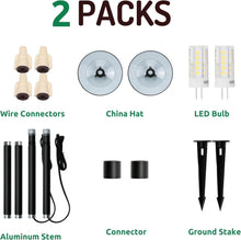 Load image into Gallery viewer, Elegant 12V LED Pathway Lights - Durable Waterproof Landscape Lighting 2-Pack
