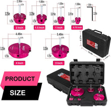 Load image into Gallery viewer, Professional 6-Piece Carbide Pipe Reamer Set with Storage Case - 0.75" to 4"