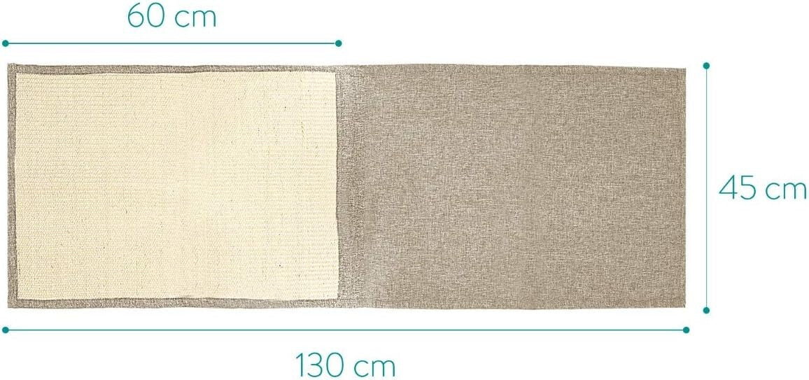 Durable Sisal Cat Scratch Mats - 51x17.7" Furniture Scratching Pads Set of 2