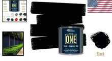 Load image into Gallery viewer, Durable Non-Toxic Paint &amp; Primer in Matte Black for Furniture &amp; Walls, 1L