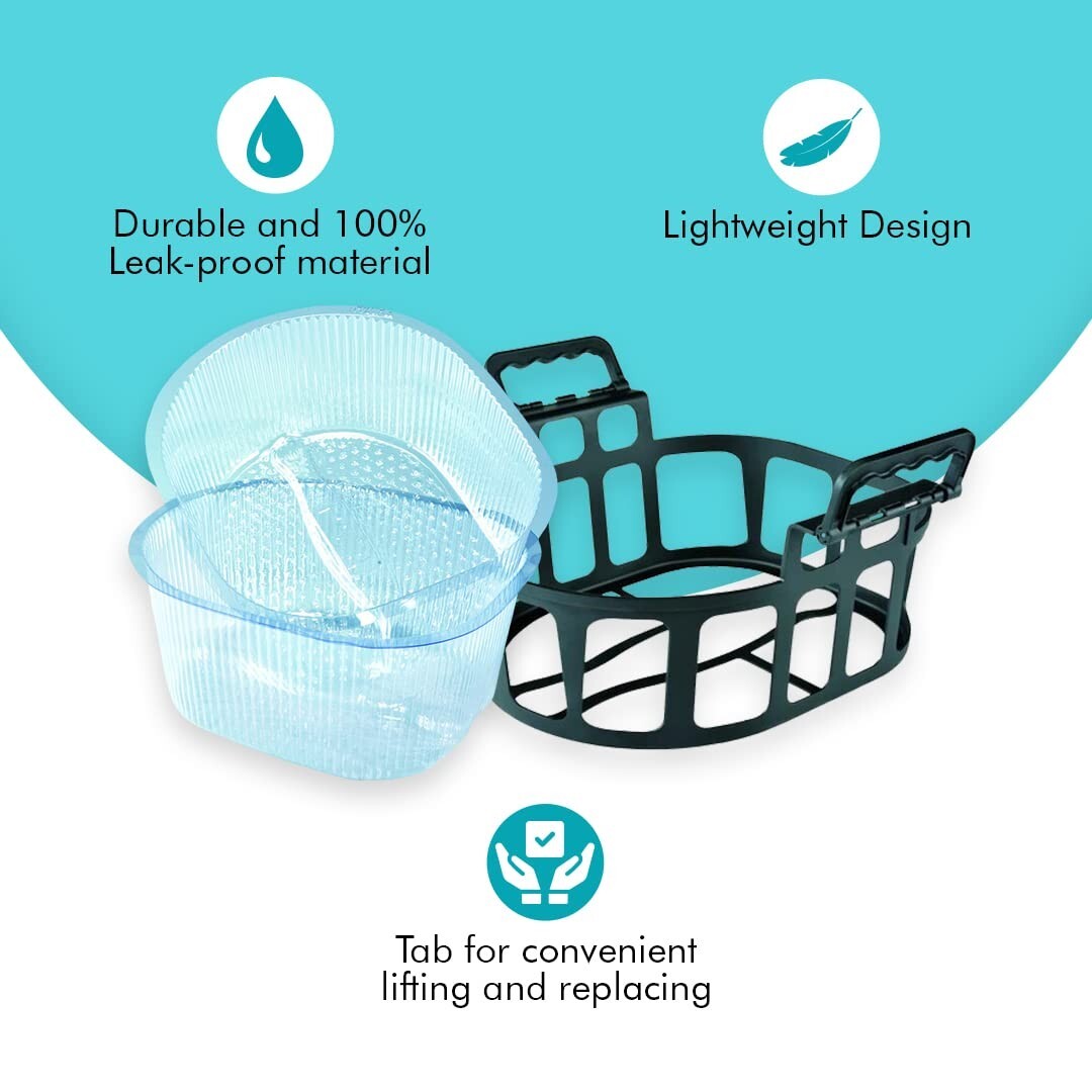 FootsieBath Compatible Disposable Pedicure Liners - 100 Count for Easy Cleanup