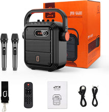 Load image into Gallery viewer, Rechargeable Karaoke Speaker Set with Dual Mics – Ideal for Home and Outdoors
