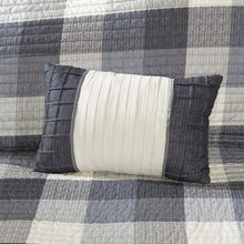 Load image into Gallery viewer, Cozy Buffalo Plaid Reversible Quilt Set with Decor Pillows - Full/Queen 6-Piece