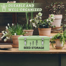 Load image into Gallery viewer, 60 Slot Metal Seed Storage Organizer with Safety Locks and Labels for Gardeners