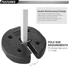 Load image into Gallery viewer, Heavy-Duty Canopy and Tent Weights with Adjustable Design - 4Pack 40LB