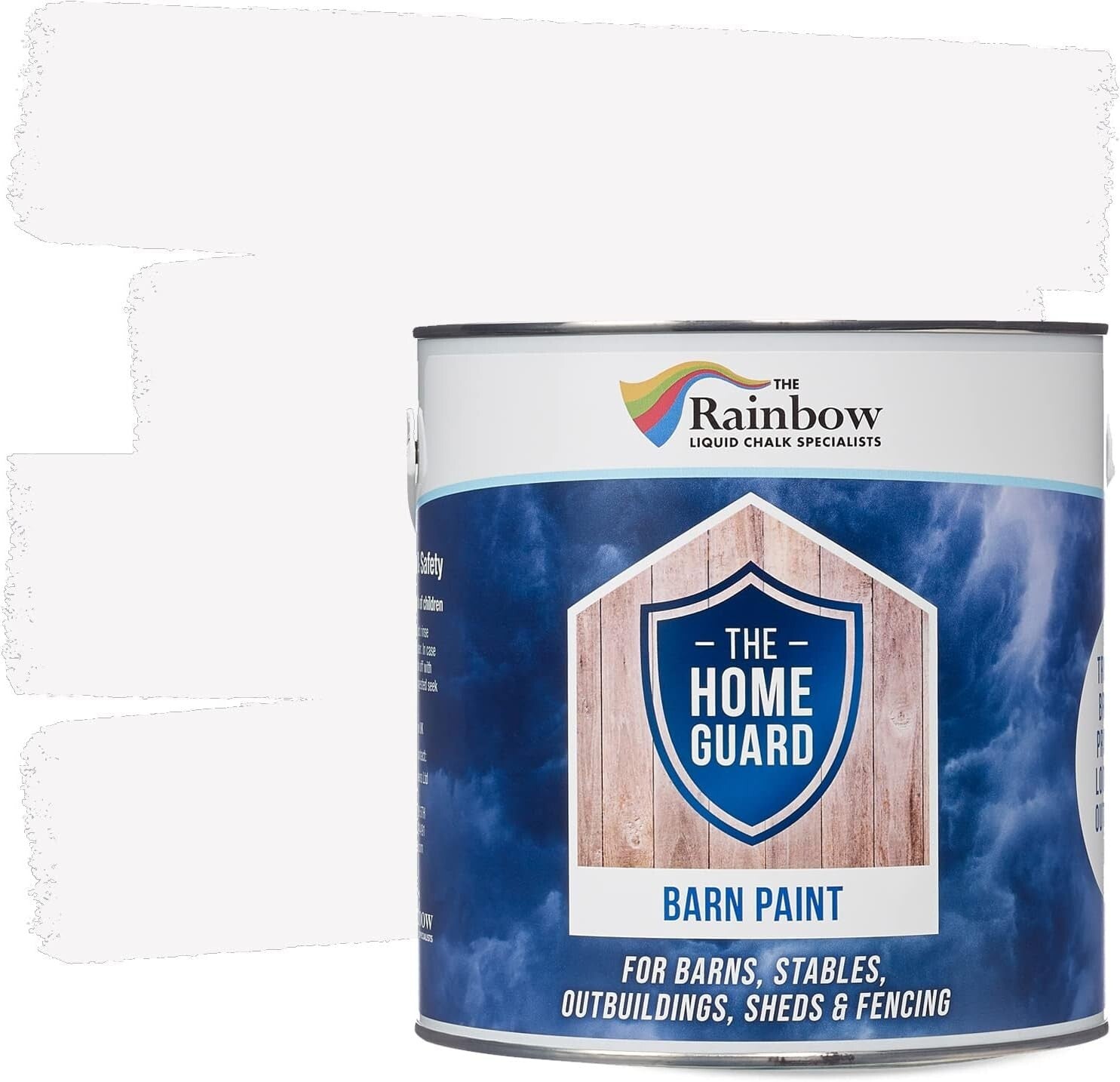 Premium White Exterior Paint: 323 sq ft Coverage - Crack & Rot Protection [2.5L]