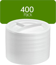 Load image into Gallery viewer, Lightweight 9'' Three-Section Plates - 400 Count Disposable for Catering