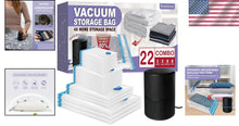 Load image into Gallery viewer, Durable 22 Vacuum Storage Bags with Powerful Electric Pump - Ideal for Moving