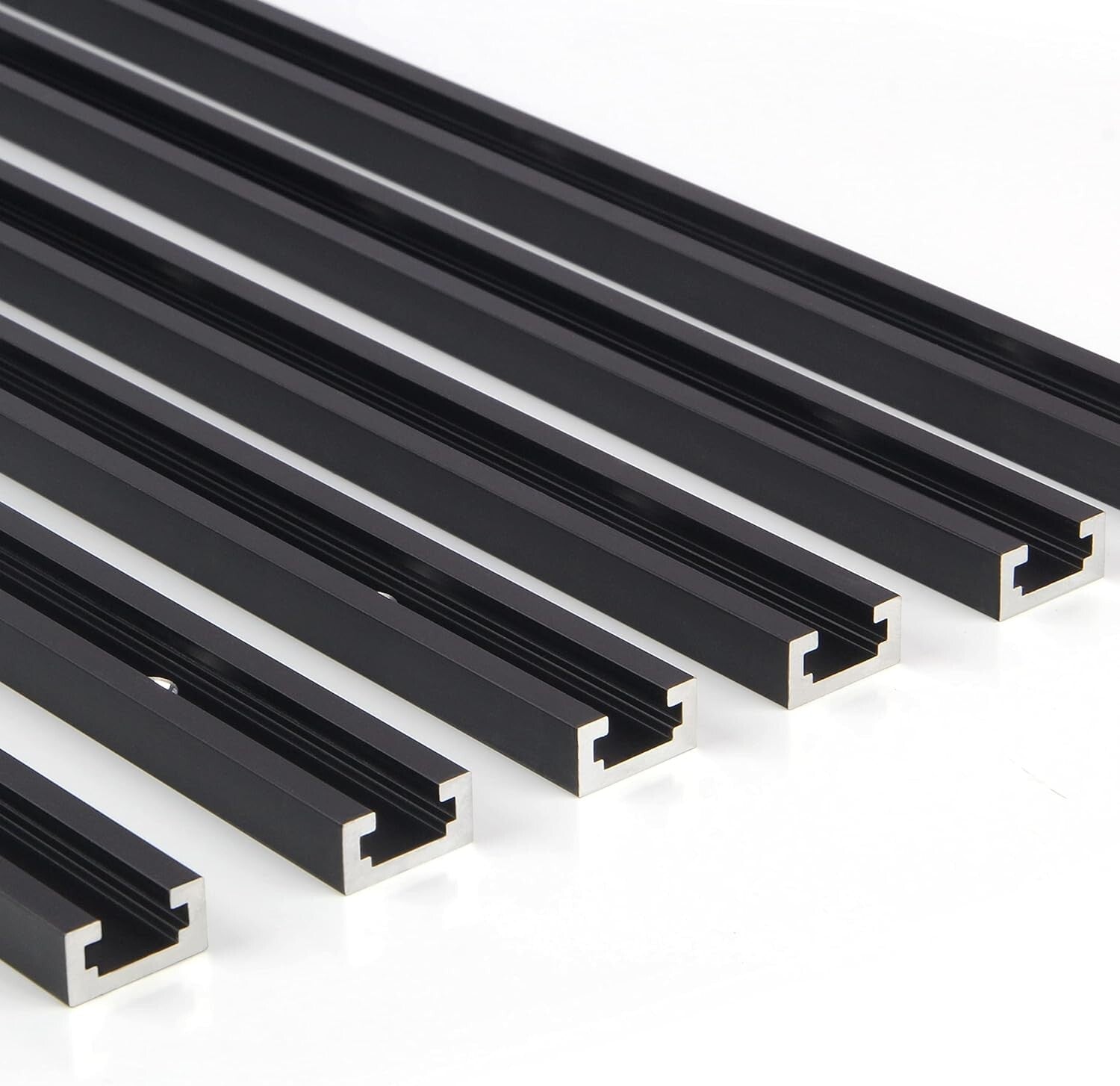 Adjustable Woodworking T-Tracks Set - 36 Inch with Predrilled Mounting Holes