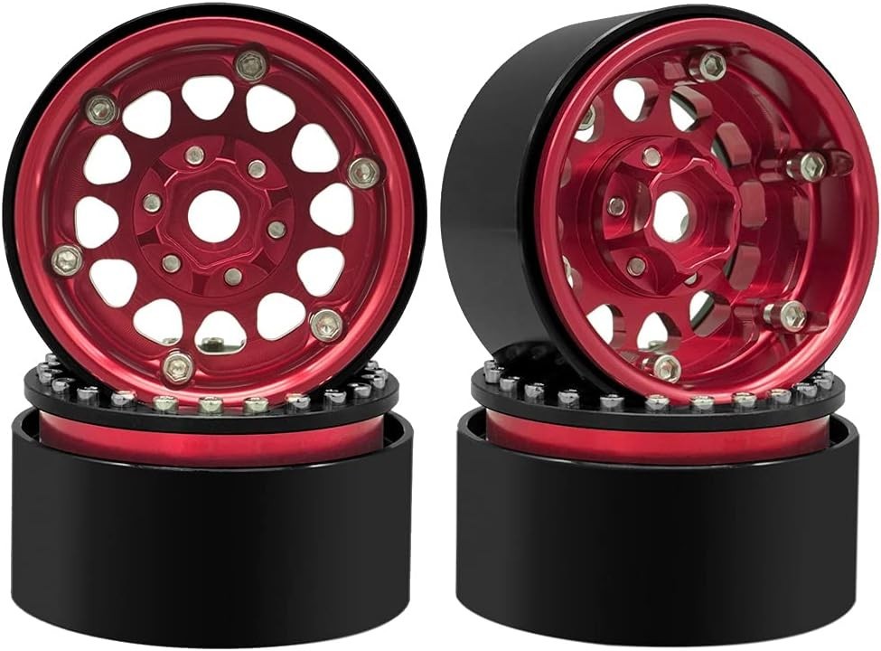 OGRC 1.9 Inch Aluminum Beadlock Wheels - Ideal for Traxxas & D90 Crawlers - 4PCS