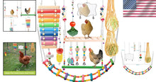 Load image into Gallery viewer, Indoor &amp; Outdoor Chicken Toys Set with Xylophone, Swing, and Flexible Ladder