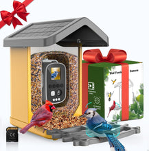Load image into Gallery viewer, Solar-Powered Bird Feeder with 1080P Camera &amp; 32G Memory Card - Orange Elegance