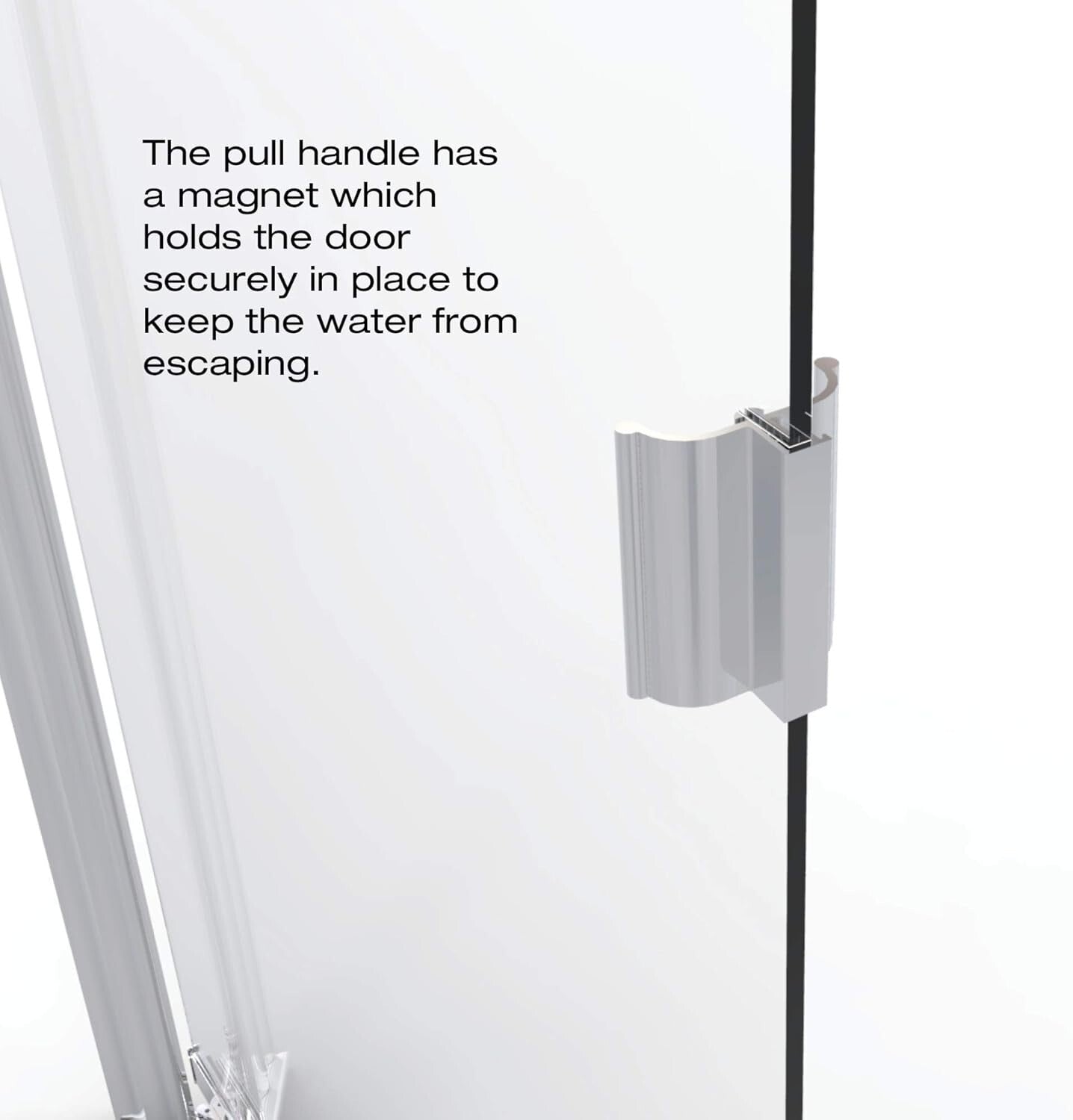 Modern Chrome Pivot Shower Door 31.75 to 33.25 in. - Watershed Management Design