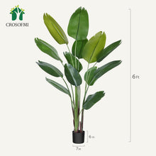 Load image into Gallery viewer, Lightweight 6 Feet Artificial Palm Plant in Pot - Perfect for Modern Home Style