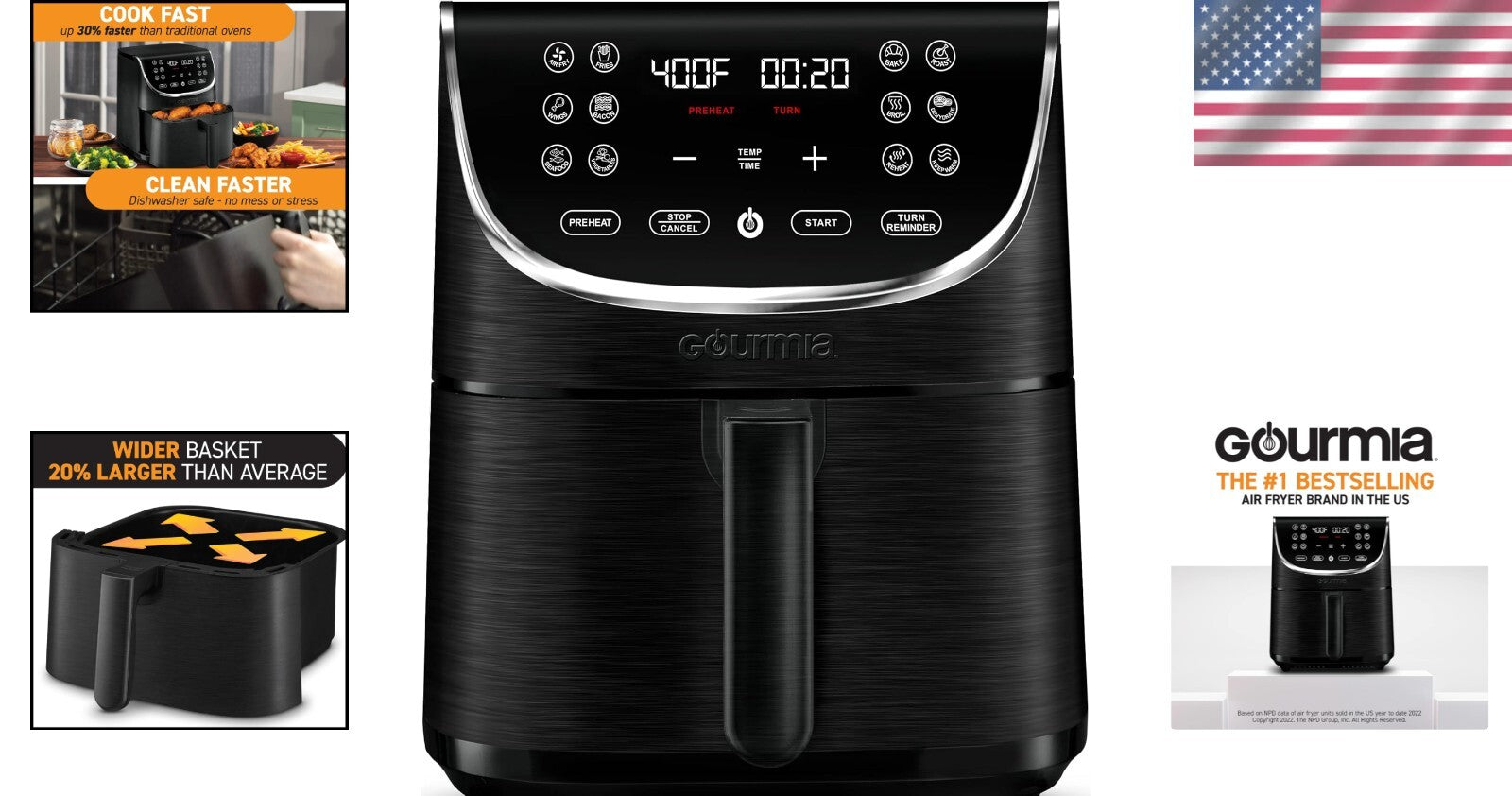 7-Quart Digital Air Fryer Oven with 12 Cooking Presets - Quick & Healthy Meals