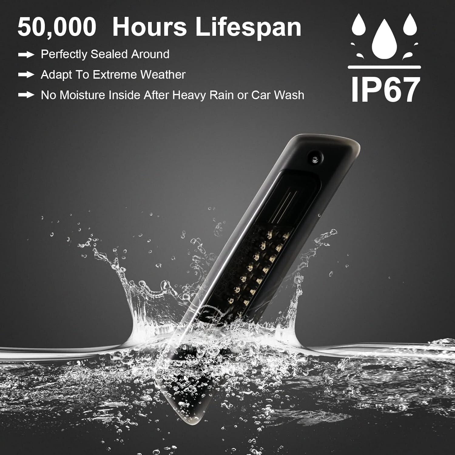 Super Bright LED High Mount Brake Light for F150 2009-2014, Waterproof Design