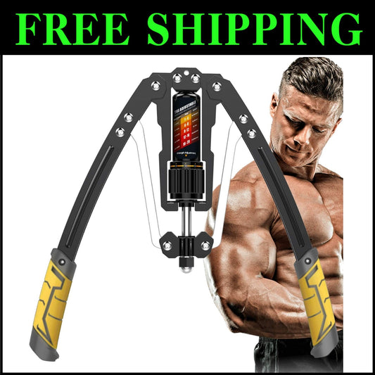 Compact 22-440lbs Shoulder Muscle Trainer for Home Fitness - Easy Storage Design